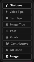 The add-layer menu opened from the plus control next to the LAYERS box