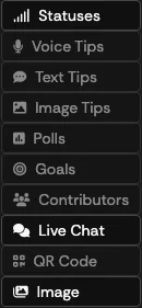 The add-layer menu opened from the plus control next to the LAYERS box