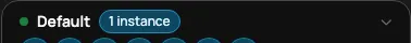 The Instances count on an overlay row
