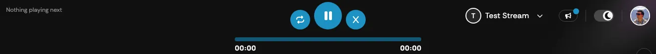 The Supertip player at the top of the Creator Dashboard Panel